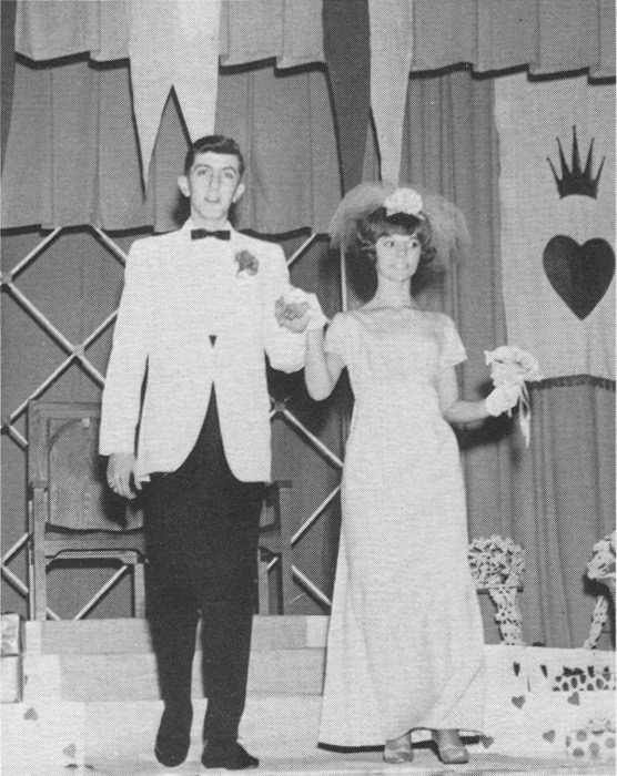 Skeet and Steph at the Valentine's Day dance 1967