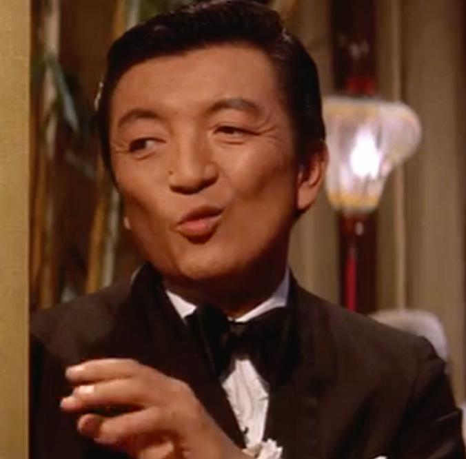 Jack Soo as nightclub operator Sammy Fong. You may remember him from Barney Miller.